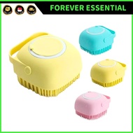 (FOREVER ESSENTIAL) 2 in 1 Pet Dog Cat Bath Brush Shampoo Massage Brush Shower Hair Removal Cleaning