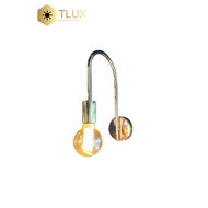 Gold Bulb Holder Wall Light Fixture