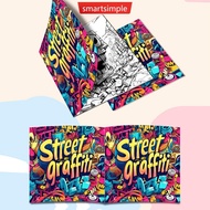 SMARTSIMPLE Joint Street Graffiti Colouring Book 20 Pages Adult Picture Book D2G5