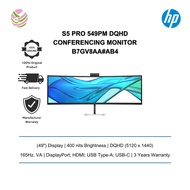 HP S5 Pro 549pm Conferencing Monitor (49"/ DQHD/ 5120 x 1440/ 165Hz/ VA/ DP/ HDMI/ USB-A/ USB-C/ 3yr
