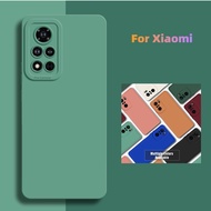 Case For Xiaomi Mi 11 11T Pro 11Lite 11Ultra Mi 12Pro 11i 11X Liquid Silicone Camera Lens Protective Matte Soft Back Cover