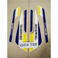 UNGU Striping sticker HONDA win 1991 91 purple