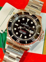 🌈🌈新返貨啦🌈🌈💰💰現金價💰💰💳連出世卡💳❤️50周年單紅❤️🖤🖤Rolex Sea-Dweller 126600🖤🖤 黑圈黑面 連原裝鋼潛水帶🖤🖤狀態一流🥰❤️KCB1790（旺角洗衣街店）