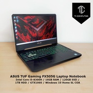 ASUS TUF Gaming FX505G Intel Core i5-8300H 16GB RAM 120GB SSD 1TB HDD GTX1060 Laptop Notebook (Refur