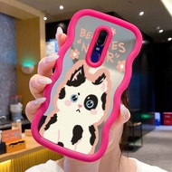 Casing For OPPO F11 A9 2019 A9X Case Casing Use Cat Hair Circle Pattern HP Cesing Macaron Caseing Mi