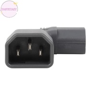 TEAY 3pin Male To Female Extend 90 Degree Down Up Angle AC Converter IEC 320 C14 To C13 Left Right A