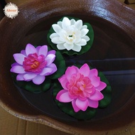 AHOUR 7pcs/set Lotus Flower, Realistic Lifelike Artificial Lotus Plant, Fake Lotus Plant Random Colo