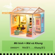 [Bản Tiếng Anh] Rolife Super Creator Nhà Búp Bê tự làm của Robotime bằng Nhựa ABS. Mô hình có đèn le