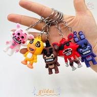 GILDAI FNAF Keychain, Five Night At Fredys Cartoon Animal Bear Keychain, Car Keychains PVC Kawaii Ca