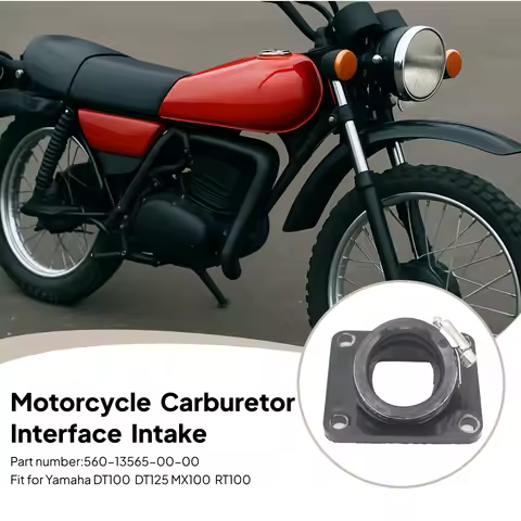 Motorcycle Carburetor Interface Intake Manifold Adapter Boots for Yamaha DT100 MX100 RT100 560-13565