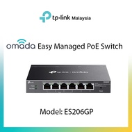 TP‑Link Omada ES206GP 6‑Port Gigabit PoE+ Switch 4×PoE+ 65W Budget Fanless 250 m Extend Cloud‑Manage