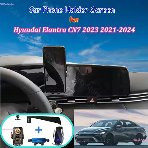 For Hyundai Elantra CN7 2023 2021-2024 Car Phone Holder Mount On 10.25/8" Screen Induction Charger S