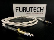 『永翊音響』FURUTECH日本古河 FA-51 5N PCOCC 6.3立體對3.5立體耳機升級線 1.2M