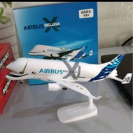 Diecast Miniature AIRBUS BELUGA XL A330-700 L 20 Cm Airplane with Wheels & Stand (FULL IRON)