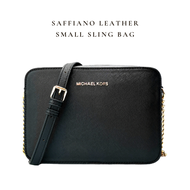 (Ready Stock) Micheal-Kors MK Saffiano Small Sling Bag Dinner Bag Travel Beg Tangan