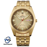Orient RA-AB0021G Automatic Japan Movt Stainless Steel Gold Dial Men's Watch