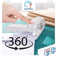 Deli 360 Rotatable Stapler 0434 Rotating Swivel Stapler Bullet 24/6 Office Stationery School 可旋转订书机