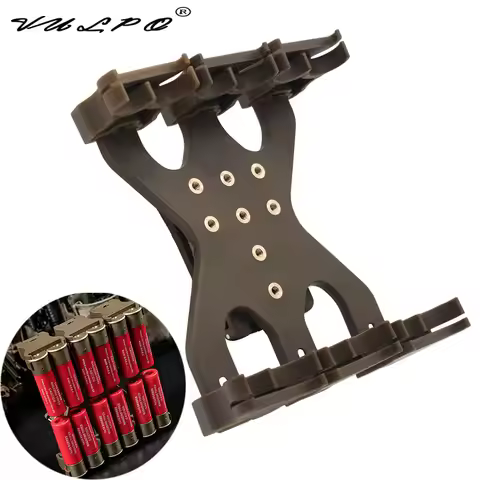 VULPO Tactical 12GA Shells 4/8/12 Rounds Shotgun Shell Holder Adjustable Shotgun Mag Ammo Pouch Hunt