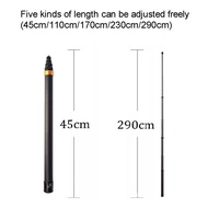 2.9M Carbon Fiber Selfie Stick for Insta360 X4 One X 3 /DJI Action 4/gopro Sports Camera Super Long Selfie Stick Tripod Accessories