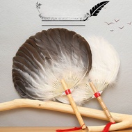 Feather fan, kuntul, feather fan, retro goose feather fan for pregnant women