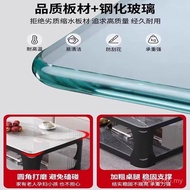 Tea Tempered Glass Household Table Rectangular Simple Marble Living Room Small Apartment Coffee Tabl