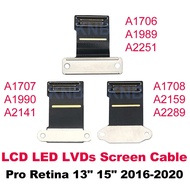 New LCD LED LVDS Screen Display Flex Cable For Macbook Pro A1706 A1989 A2251 A1707 A1990 A2141 A1708