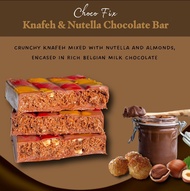 Choco fix: Knafeh & Nutella Chocolate bar - Dubai Chocolate 240g. (ฟรีค่าจัดส่ง) Free Shipping