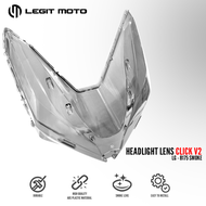 LEGITMOTO CLICK V2 HEADLIGHT LENS LG-8175 / CLEAR AND SMOKE FLASHER LENS FOR HONDA CLICK V2 MOTORCYC