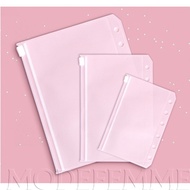 [Fast Delivery][1 Pcs A5,A6,A7 File Manager Storage Folder Zipper Bag] [PVC Loose-leaf Storage Bag]