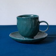 陶瓷 咖啡杯碟 茶杯碟 杯盤組 綠沼 Espresso Cup and saucer