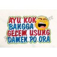 Funny word printing stickers, word stickers