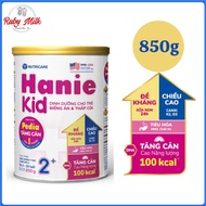Sữa Bột HANIE KID 2+ Lon 850g Cho Bé 2 -10 Tuổi Sữa Non 24H Cao Năng Lượng Cho Bé Suy Dinh Dưỡng Biế