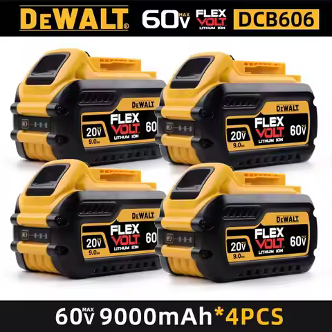 DeWALT Original Battery 20V/60V 6Ah 9Ah MAX FlexVolt for DEWALT Battery DCB606 DCB205 DCB206 DCB209 