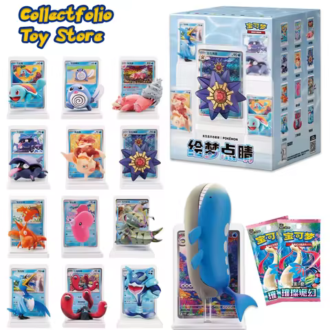 Pokemon Dream Painting Vol 2 Collection 151 Figures Set Box Blind Box Gem Pack Vol 3 Pokemon Chinese