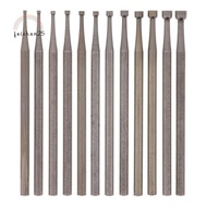 12 Pcs Round Cup Burr Set, 3/32Inch Shank Wire Rounder Bits Jewelry Carving Bits (0.8-3.0mm)