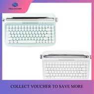 TECHCHIP-Wireless Typewriter Keyboard Retro Bluetooth Keyboard USB Mechanical Keycaps for Desktop PC
