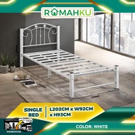 HEAVY DUTY DS1190 SOLID SINGLE Metal Bed (Single Size)/Katil Besi Single / Solid Metal Bed