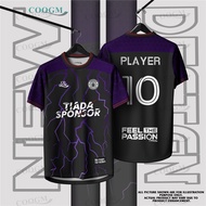 COQGM Officiai- Purple lightning Futsal Football baju jersey custom name baju lelaki Thailand Viral 