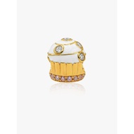 916 Gold Cupcake Charm