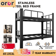 OROR Bed Frame Double Decker Bed Stainless Steel Single High Load-bearing