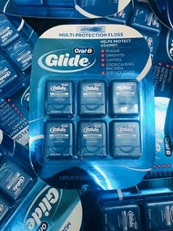 [HCM]Chỉ nha khoa ORAL-B Glide Advanced Multi Protection Floss Clear Mint Set 44m x6 hộp