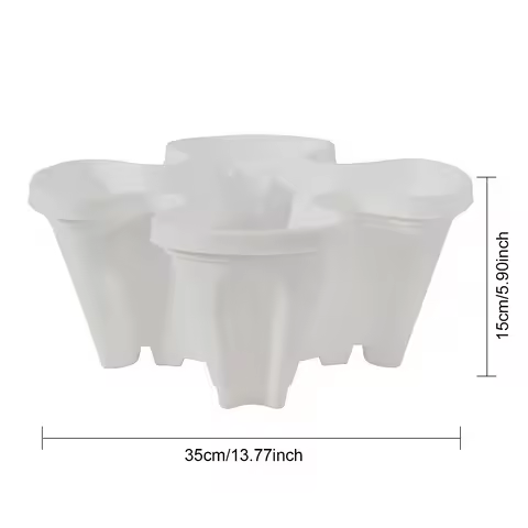Stackable Vertical Planter, Planting Nursery Pots for Garden Strawberry, Herb