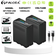 PALO NP-F980/F970 battery 10800mAh LED Power Indicator for Sony F970 F550 F570 F750 F770 MC1500C