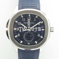 TW AQUANAUT TIME TRAVEL 5164A SS BLUE DIAL ON RUBBER STRAP 3