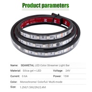 Lampu Led Hias Selang Outdor 10 Meter Warna-Warni RGB Eksterior Natal Taman 1.2/1.5/2/2.4M 24V Water