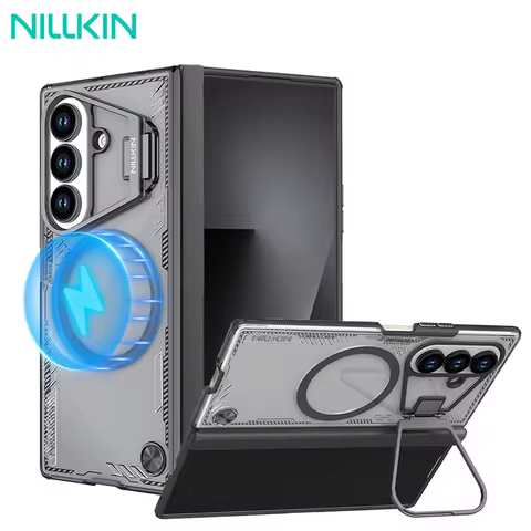 NILLKIN Magsafe Case For Samsung Galaxy Z Fold 7 5G Magnetic Iceblade Prop With Camera Holder Back C