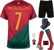 Portugal Rondo #7 Children's Football Jersey, Home 2024 Full Set, Sports Jersey, Football Training J