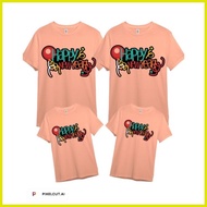☸ ● ◊ PEACH FUZZ COTTON SPANDEX Color of the Year 2024 Family Shirt Set New Year Shirt Year of the