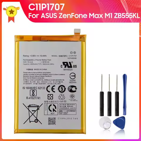 Phone Battery C11P1707 4000mAh For ASUS ZenFone Max M1 ZB555KL Replacement Battery High Quality Batt