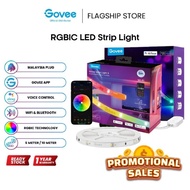 Govee RGBIC Wifi + Bluetooth LED Strip Light with Protective Coat Gaming Wall Light (5M/10M) Room De